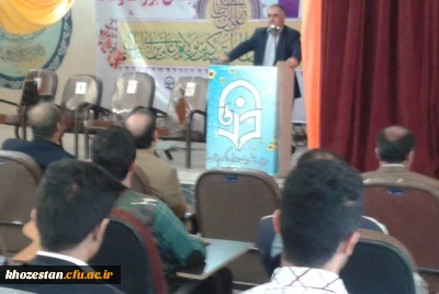 نشست صمیمی سرپرست مدیریت استانی دانشگاه فرهنگیان خوزستان با دانشجویان پردیس حضرت رسول اکرم (ص) اهواز