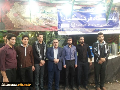 ایستگاه صلواتی دانشگاه فرهنگیان خوزستان در مسیر زائران اربعین