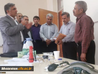 معاون دانشجویی دانشگاه فرهنگیان کشور از فرآیند مصاحبه داوطلبان ورود به دانشگاه فرهنگیان خوزستان بازدید کرد