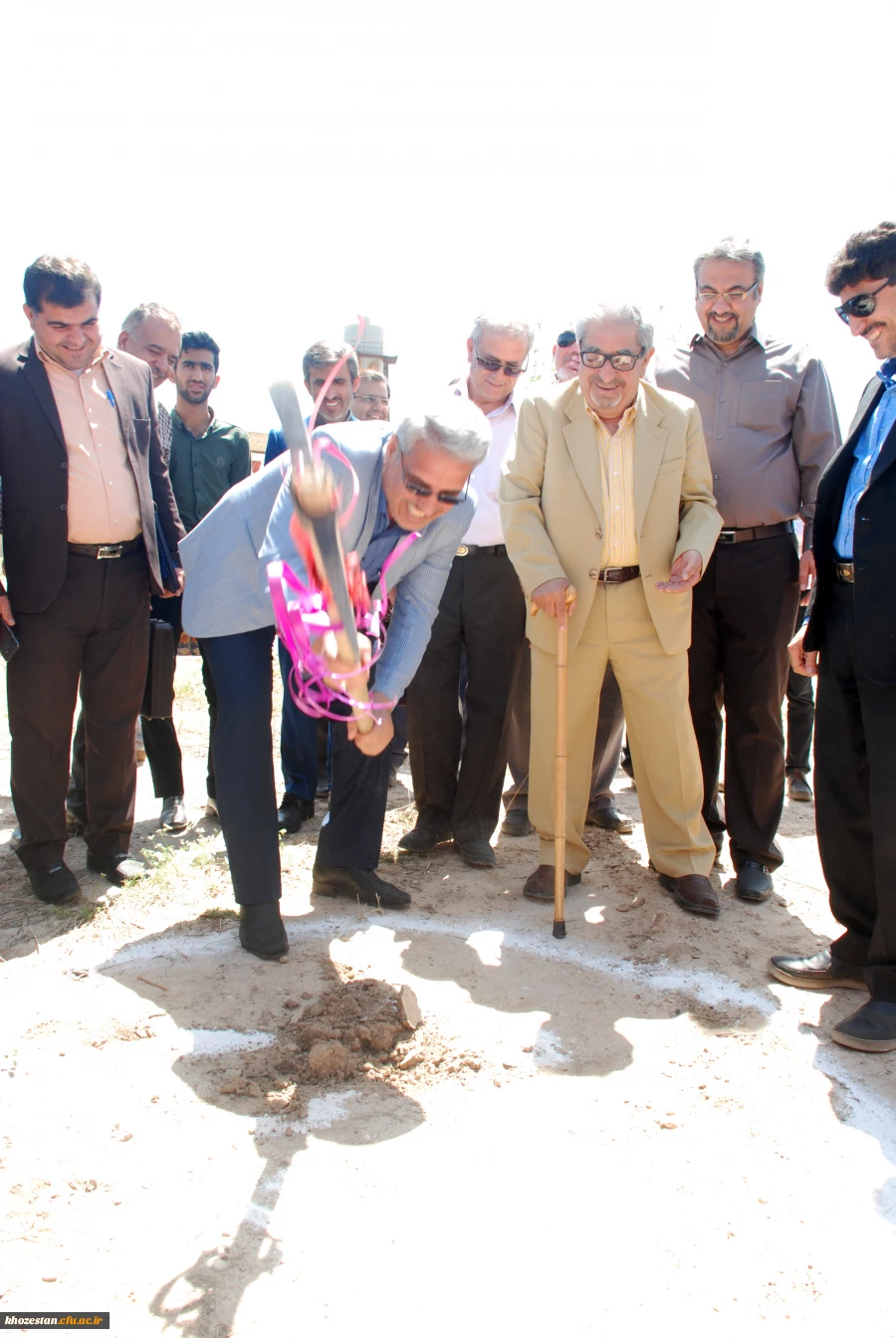 مراسم کلنگ زنی پروژه سالن چند منظوره ورزشی دانشگاه فرهنگیان بهبهان