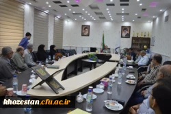 جلسه شورای اداری و مالی با حضور مسئولین پردیس ها و مراکز استان خوزستان