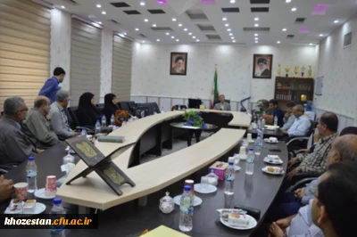 برگزاری جلسه شورای اداری و مالی با حضور مسئولین پردیس ها و مراکز استان خوزستان