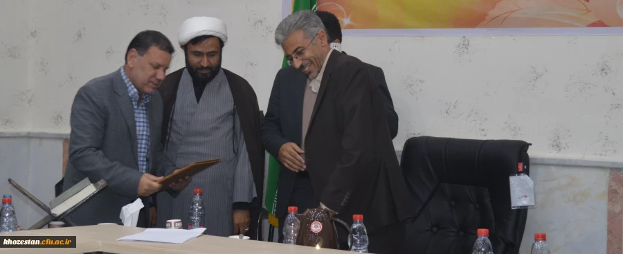 معارفه آقای دکتر منظری به عنوان معاون امور آموزشی ، فرهنگی و پژوهشی مدیریت امور پردیس های استان خوزستان