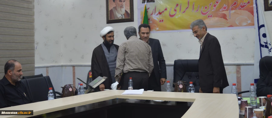 معارفه آقای عزت اله مولی زاده به سمت سرپرست معاونت توسعه منابع امور دانشجویی مدیریت امور پردیس های استان خوزستان