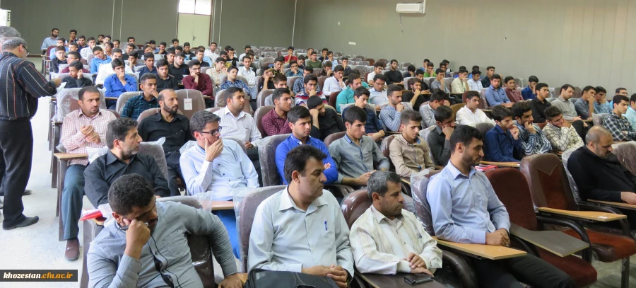 برگزاری نشست آموزشی ، توجیهی دانشجویان جدیدالورود سال 96