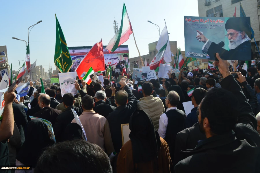 مردم انقلابی خوزستان در راهیپمایی شکوه وحدت حماسه آفریدند