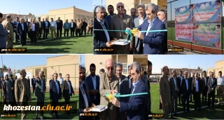 افتتاحیه چمن مصنوعی فوتسال با حضور مسئولین استانی