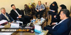 جلسه با موضوعیت  همکاری فی ما بین دانشگاه فرهنگیان خوزستان و اداره کل بهزیستی استان خوزستان