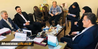 جلسه با موضوعیت  همکاری فی ما بین دانشگاه فرهنگیان خوزستان و اداره کل بهزیستی استان خوزستان