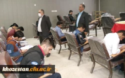 فرآیند برگزاری امتحانات پایان نیم سال 97-96 در پردیس حضرت فاطمه زهرا (ص)  و پردیس حضرت رسول اکرم (ص) استان خوزستان