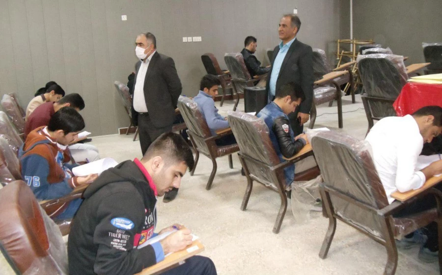 فرآیند برگزاری امتحانات پایان نیم سال 97-96 در پردیس حضرت فاطمه زهرا (ص)  و پردیس حضرت رسول اکرم (ص) استان خوزستان