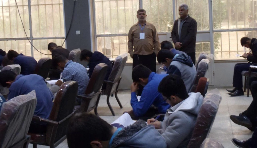 فرآیند برگزاری امتحانات پایان نیم سال 97-96 در پردیس حضرت فاطمه زهرا (ص)  و پردیس حضرت رسول اکرم (ص) استان خوزستان