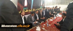 حضور دکتر حسن جرفی سرپرست محترم مدیریت امور پردیس های استان خوزستان و جمعی از همکاران دانشگاهی در مراسم تشییع،  تدفین  و ترحیم عموی بزرگوار دکتر حسین خنیفر ریاست محترم دانشگاه فرهنگیان  کل کشور در شهرستان شوش.