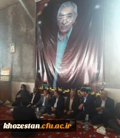 حضور دکتر حسن جرفی سرپرست محترم مدیریت امور پردیس های استان خوزستان و جمعی از همکاران دانشگاهی در مراسم تشییع،  تدفین  و ترحیم عموی بزرگوار دکتر حسین خنیفر ریاست محترم دانشگاه فرهنگیان  کل کشور در شهرستان شوش.