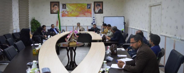 برگزاری جلسه شوای پژوهشی استان  در سالن جلسات مدیریت استان خوزستان در روز سه شنبه مورخه 17/11/96