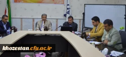 برگزاری جلسه شوای پژوهشی استان  در سالن جلسات مدیریت استان خوزستان در روز سه شنبه مورخه 17/11/96
