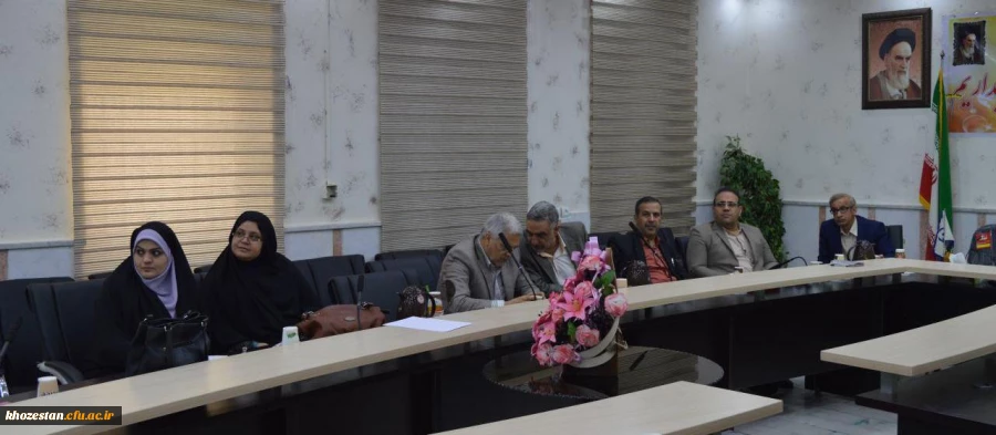 برگزاری جلسه به صورت ویدیو کنفرانس و با موضوعیت ارتقای کیفیت زندگی در سالن جلسات مدیریت امور پردیس های استان خوزستان در روز سه شنبه 96/12/16 با حضور دکتر صالحی معاون محترم پردیس حضرت رسول اکرم (ص)  و مشاوران پردیس ها و مراکز سطح استان