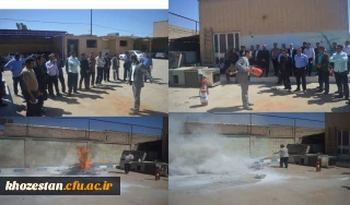 برگزاری کارگاه اطفاء حریق نگهبانان و نیروی های حراستی سراسر استان