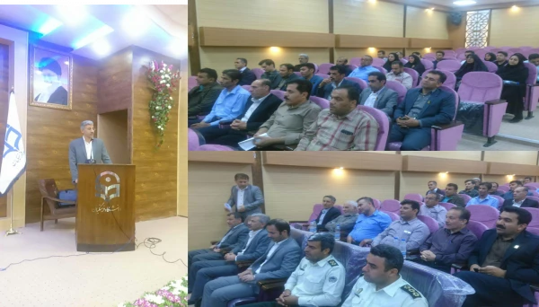 جلسه توجیهی نیروهای حراستی و نگهبانان پردیس ها و مراکزهای سراسر استان