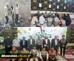 بازدید دکتر جرفی مدیریت محترم امور پردیس های  دانشگاه فرهنگیان استان خوزستان در معیت هیات همراه ایشان از اردوی جهادی دانشجویان پردیس حضرت رسول اکرم (ص) در مناطق محروم خرمشهر و آبادان