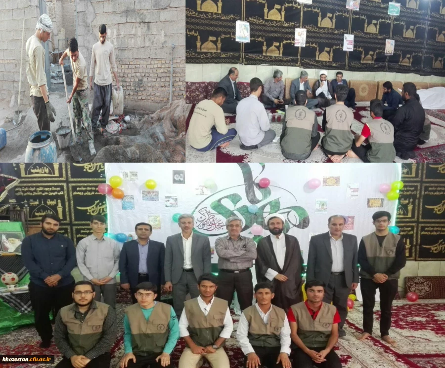 بازدید دکتر جرفی مدیریت محترم امور پردیس های  دانشگاه فرهنگیان استان خوزستان در معیت هیات همراه ایشان از اردوی جهادی دانشجویان پردیس حضرت رسول اکرم (ص) در مناطق محروم خرمشهر و آبادان