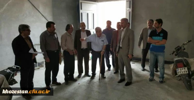 بازدید دکتر جرفی از پروژه ساخت سالن چند منظوره مرکز آموزش عالی امام جعفر صادق (ع) بهبهان