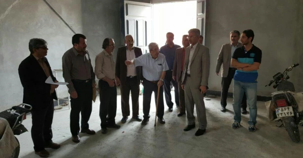 بازدید دکتر جرفی از پروژه ساخت سالن چند منظوره مرکز آموزش عالی امام جعفر صادق (ع) بهبهان