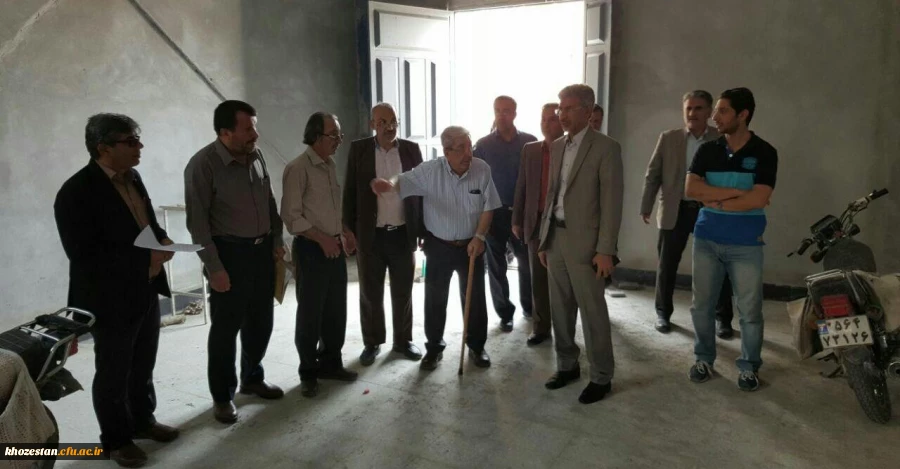 بازدید دکتر جرفی از پروژه ساخت سالن چند منظوره مرکز آموزش عالی امام جعفر صادق (ع) بهبهان