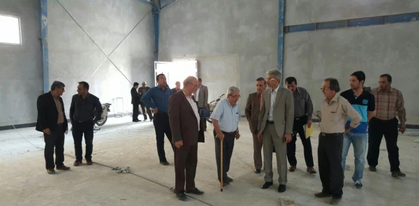 بازدید دکتر جرفی از پروژه ساخت سالن چند منظوره مرکز آموزش عالی امام جعفر صادق (ع) بهبهان