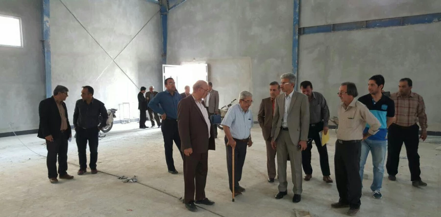 بازدید دکتر جرفی از پروژه ساخت سالن چند منظوره مرکز آموزش عالی امام جعفر صادق (ع) بهبهان