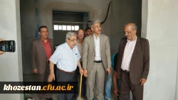بازدید دکتر جرفی از پروژه ساخت سالن چند منظوره مرکز آموزش عالی امام جعفر صادق (ع) بهبهان