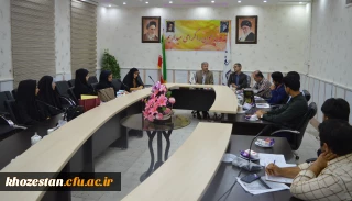 برگزاری نشست صمیمانه اعضای شورای صنفی با مسئولین مدیریت استانی دانشگاه فرهنگیان

نشست صمیمی سرپرست مدیریت امور پردیس های استان خوزستان آقای دکتر جرفی و...