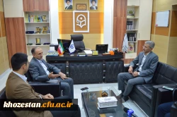 دیدار مدیر کل صدا و سیمای استان خوزستان با مدیریت امور پردیس های دانشگاه فرهنگیان استان خوزستان 
در خصوص همکاری های دوجانبه صدا و سیما با دانشگاه فرهنگیان