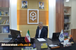 نشست دکتر جرفی سرپرست مدیریت استان ، خانم فرهادی سرپرست پردیس و آقای تقی زاده مدیر کل آموزش و پرورش استان خوزستان با دکتر خنیفر ریاست دانشگاه فرهنگیان در سازمان مرکزی :