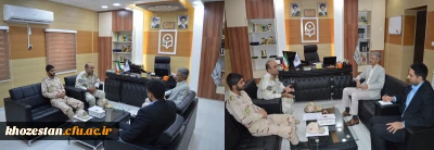 حضور مسئول تحقیقات کاربردی فرماندهی مرزبانی استان خوزستان با ریاست مدیریت امور پردیس های استان خوزستان 


در خصوص برنامه های پژوهشی و حوزه دفتر تحقیقات کاربردی مرزبانی و ارتباط فی ما بین، دو دستگاه