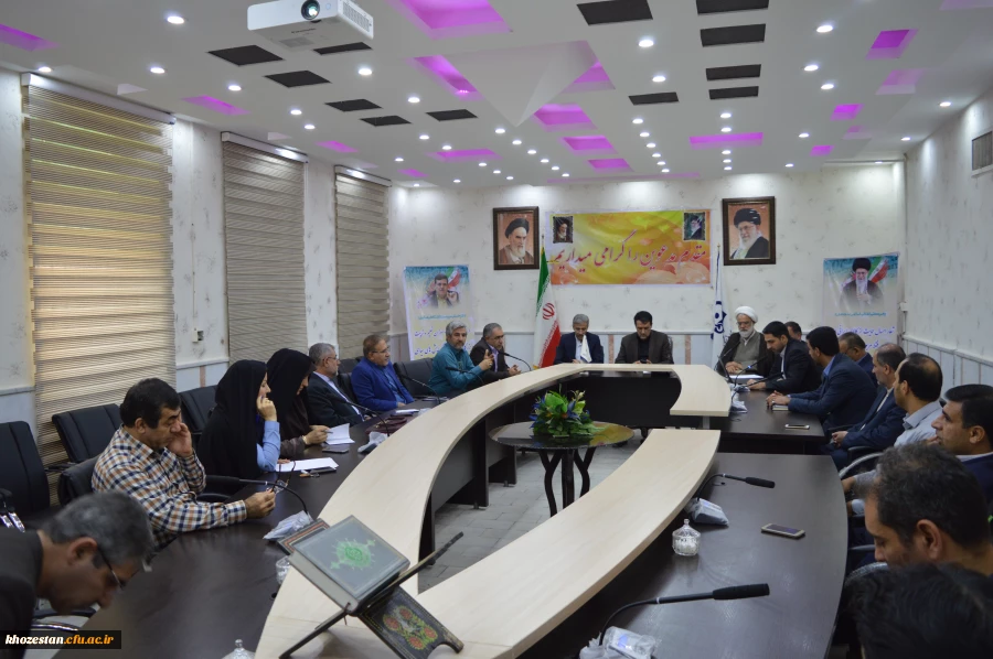 دیدار دکتر یوسفی نماینده مردم استان خوزستان در مجلس با مدیریت استانی و اعضای هیئت علمی 

در خصوص همکاری با دانشگاه فرهنگیان در زمینه رفع موانع و مشکلات