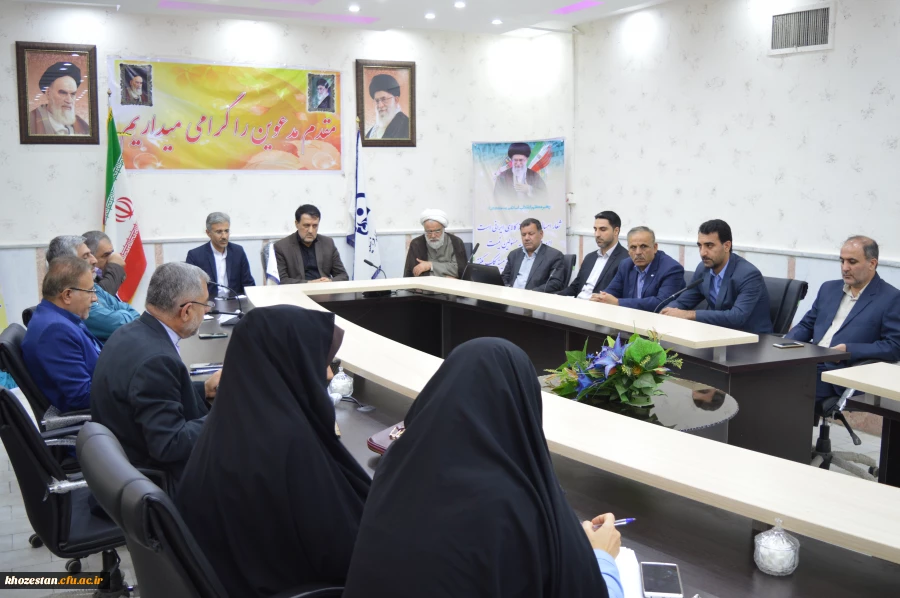 دیدار دکتر یوسفی نماینده مردم استان خوزستان در مجلس با مدیریت استانی و اعضای هیئت علمی 

در خصوص همکاری با دانشگاه فرهنگیان در زمینه رفع موانع و مشکلات