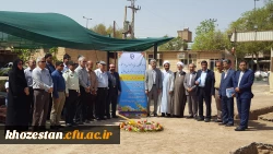 مراسم کلنگ زنی سالن چند منظوره در دانشگاه فرهنگیان حضرت خدیجه کبری (س)