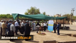 مراسم کلنگ زنی سالن چند منظوره در دانشگاه فرهنگیان حضرت خدیجه کبری (س)