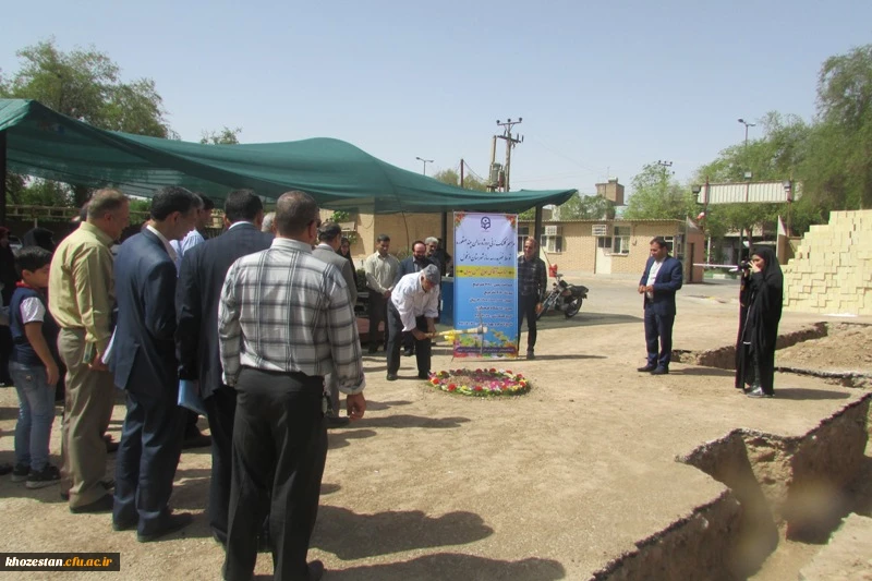 مراسم کلنگ زنی سالن چند منظوره در دانشگاه فرهنگیان حضرت خدیجه کبری (س)