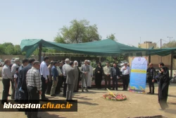 مراسم کلنگ زنی سالن چند منظوره در دانشگاه فرهنگیان حضرت خدیجه کبری (س)