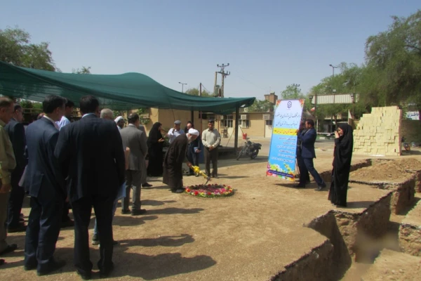 مراسم کلنگ زنی سالن چند منظوره در دانشگاه فرهنگیان حضرت خدیجه کبری (س)