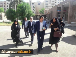 بازدید دکتر خنیفر و هیئت رئیسه همراه از مجموعه خوابگاهی پردیس حضرت فاطمه الزهرا (س)