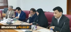 گزارش تصویری جلسه هیات امنای دانشگاه فرهنگیان با حضور رییس دانشگاه، هیات رییسه و استاندار خوزستان