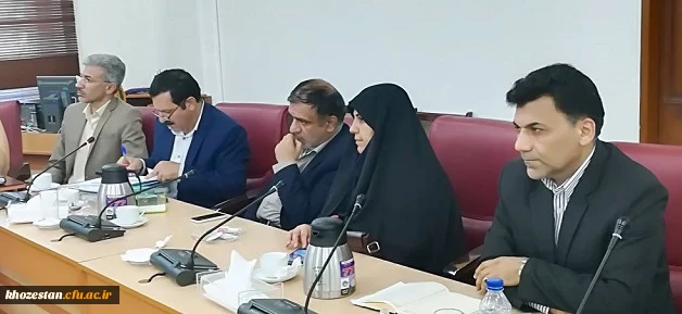گزارش تصویری جلسه هیات امنای دانشگاه فرهنگیان با حضور رییس دانشگاه، هیات رییسه و استاندار خوزستان