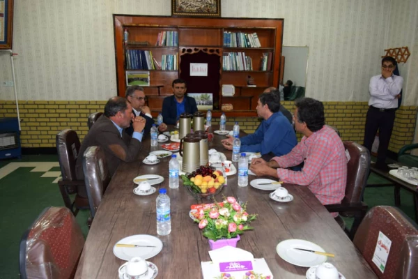 بازدید جناب آقای دکتر خنیفر ریاست محترم دانشگاه فرهنگیان کل کشور به همراه هیئت رئیسه و ریاست محترم مدیریت استانی جناب آقای دکتر جرفی و روسای محترم پردیس های استان خوزستان از مرکز آموزش عالی شیخ مرتضی انصاری دزفول