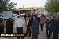 بازدید جناب آقای دکتر خنیفر ریاست محترم دانشگاه فرهنگیان کل کشور به همراه هیئت رئیسه و ریاست محترم مدیریت استانی جناب آقای دکتر جرفی و روسای محترم پردیس های استان خوزستان از مرکز آموزش عالی شیخ مرتضی انصاری دزفول