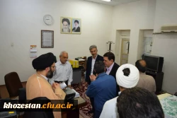 بازدید جناب آقای دکتر خنیفر ریاست محترم دانشگاه فرهنگیان کل کشور به همراه هیئت رئیسه و ریاست محترم مدیریت استانی جناب آقای دکتر جرفی و روسای محترم پردیس های استان خوزستان از مرکز آموزش عالی شیخ مرتضی انصاری دزفول