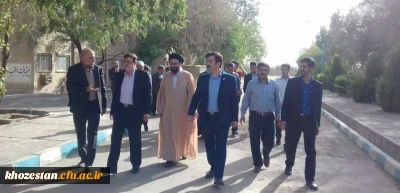 بازدید رییس و هیات رییسه دانشگاه فرهنگیان از مرکز آموزش عالی امام رضا (ع) اندیمشک