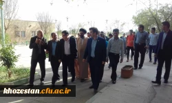 بازدید رییس و هیات رییسه دانشگاه فرهنگیان از مرکز آموزش عالی امام رضا (ع) اندیمشک